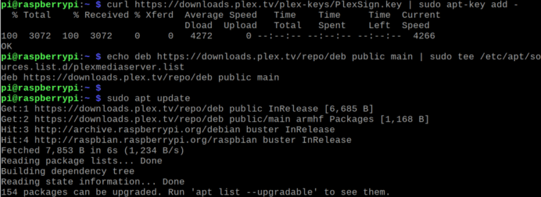 raspberry pi 3 update plex media server